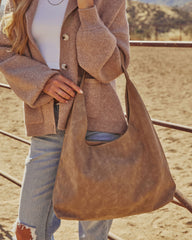 Adler Faux Suede Hobo Bag