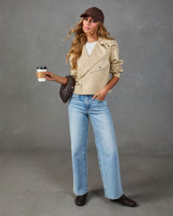 Autumn Romance Vegan Leather Moto Jacket
