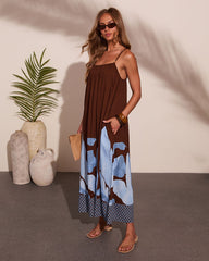 Amalfi Society Tropical Print Maxi Dress