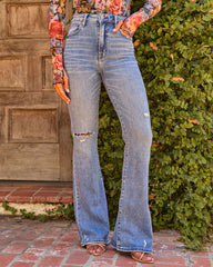 Ayla Super Stretch High Rise Flare Jeans