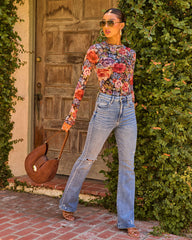 Ayla Super Stretch High Rise Flare Jeans