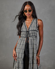 Autumn Belle Flyway Plaid Maxi Top