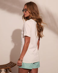 Beach Coastal Club Cotton Graphic Short Sleeve Tee