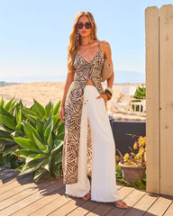 Amalfi Society Abstract Print Maxi Top