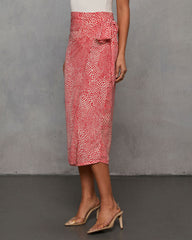 Ayra Printed Midi Skirt