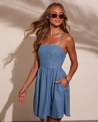 Adrianne Denim Mini Dress