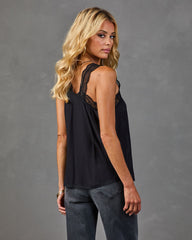 Afternoon Still Lace Trim Tank Top