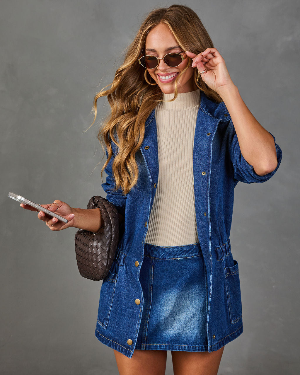 Autumn Capsule Denim Mini Skort