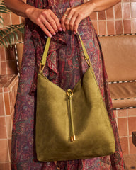 Along the Shore Faux Suede Tote Bag