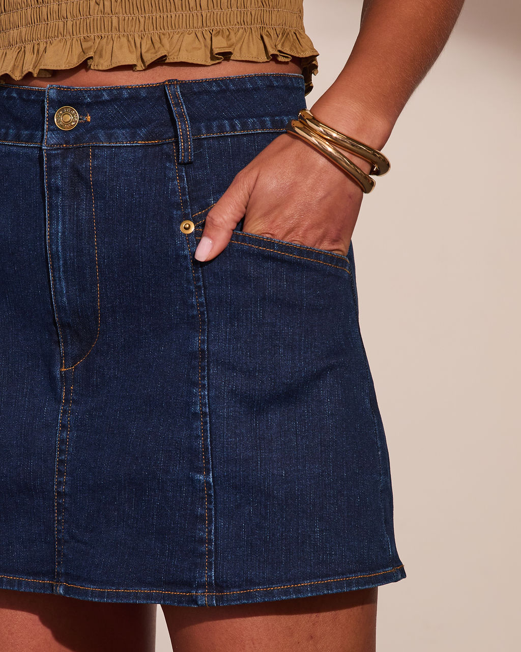 Arrival Lounge Denim Mini Skort