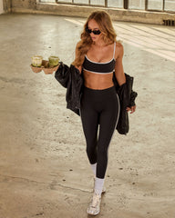 Amped Up Contrast Trim Leggings