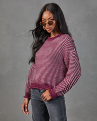 Before Dark Striped Knit Sweater