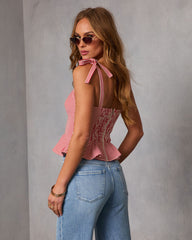 Bimini Striped Peplum Top