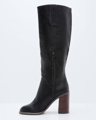 Always Here Block Heel Knee High Boots