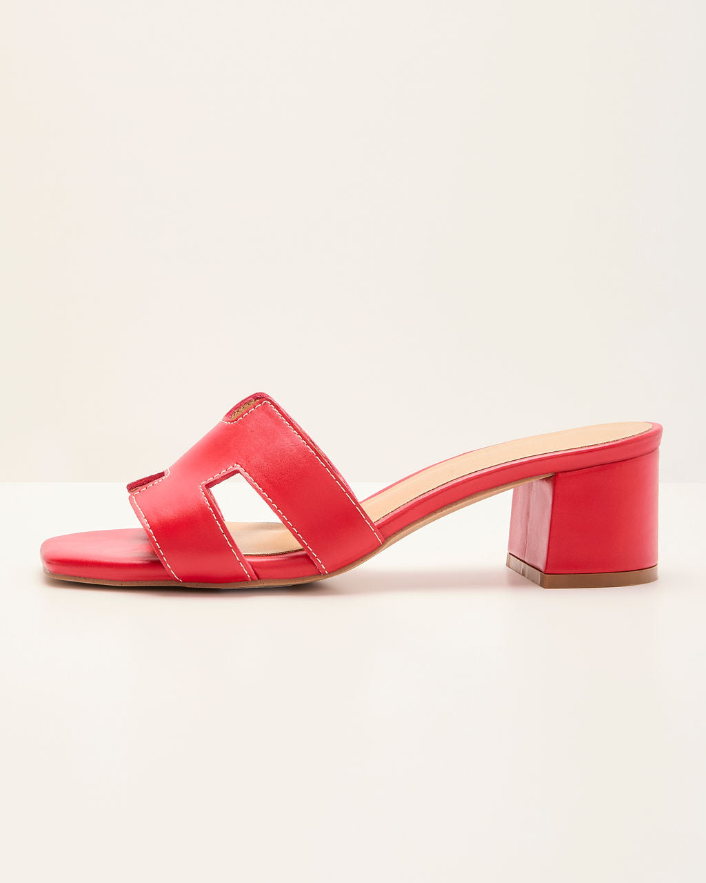 Aziel Vegan Leather H Strap Mules