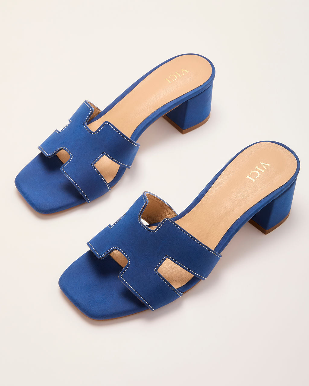Aziel Vegan Leather H Strap Mules