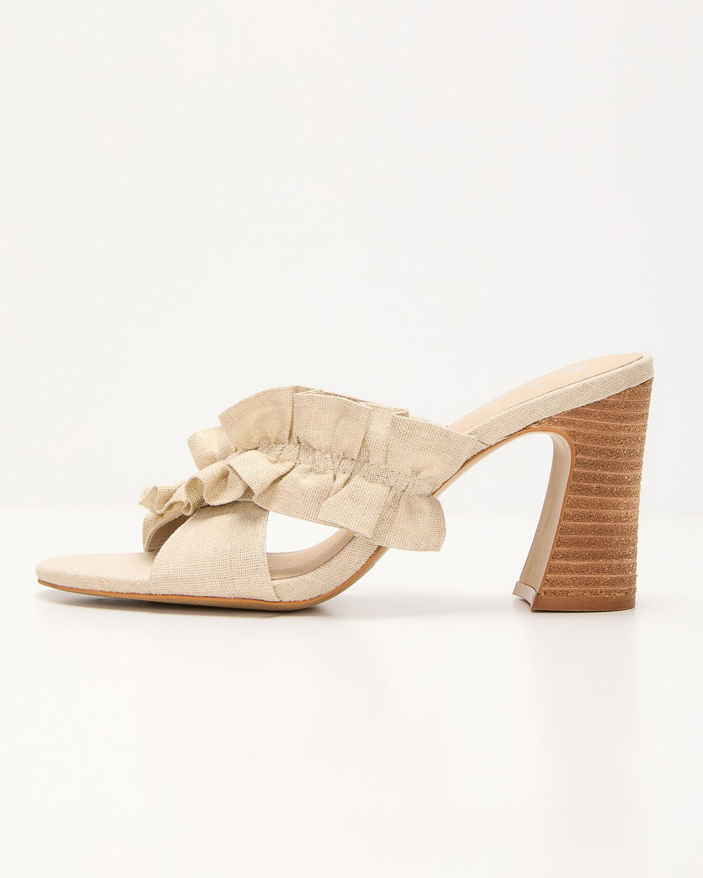 Adriel Heeled Ruffle Sandals