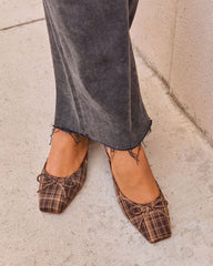 Audree Plaid Heel Mule