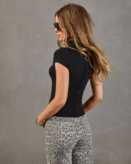After Edit Mock Neck Top