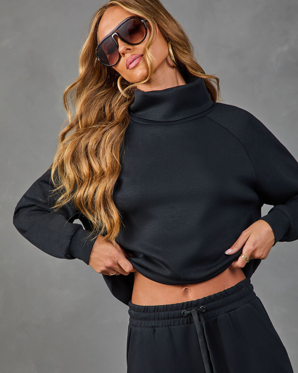 Better Balance Scuba Mock Neck Top