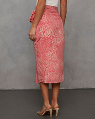 Ayra Printed Midi Skirt