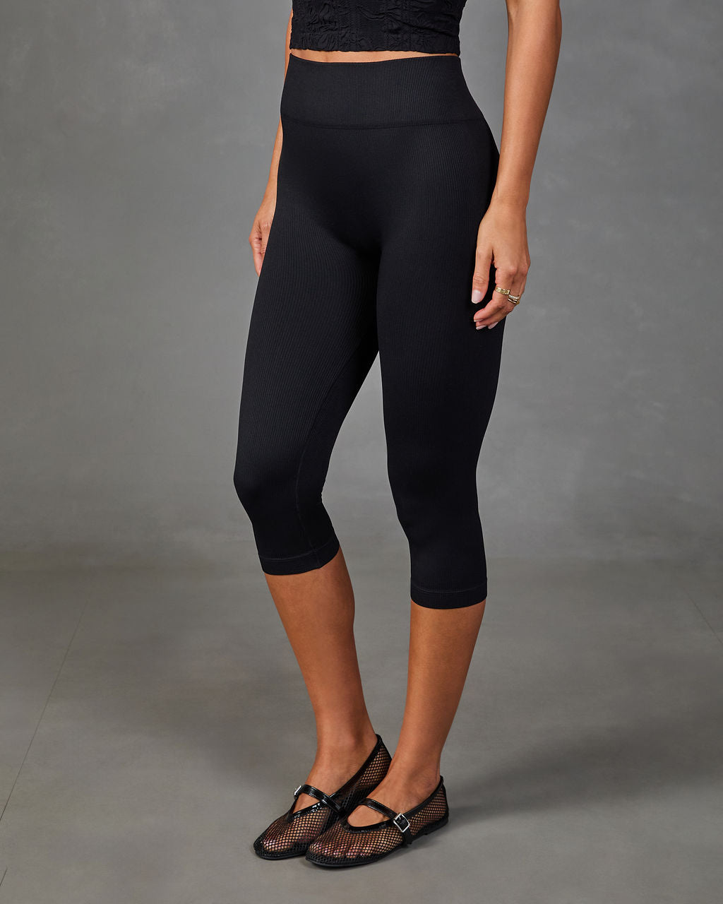 Active Agenda Seamless High Rise Capri Leggings
